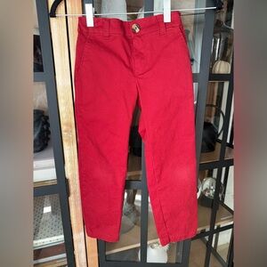 Smockingbird toddler boy classic chino pants red holidays christmas straight leg